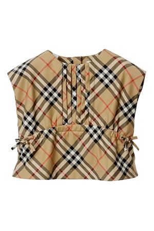 blusa in cotone beige BURBERRY KIDS | 8082234A7028